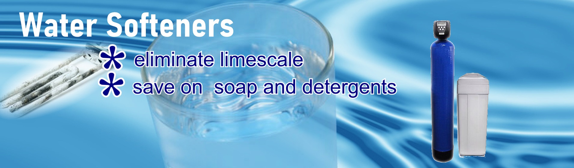 Water softeners - eliminate limescale, save on soap and detergents - Direct Water Treatment, Co. Kilkenny, Ireland